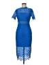 Just Me 100% Polyester Blue Cocktail Dress Size M - photo 1