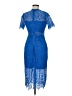 Just Me 100% Polyester Blue Cocktail Dress Size M - photo 2