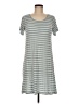 Unbranded Stripes Gray Casual Dress Size M - photo 1
