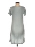 Unbranded Stripes Gray Casual Dress Size M - photo 2