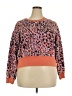 JoyLab Animal Print Orange Pullover Sweater Size XL - photo 1