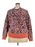 JoyLab Animal Print Orange Pullover Sweater Size XL - photo 2