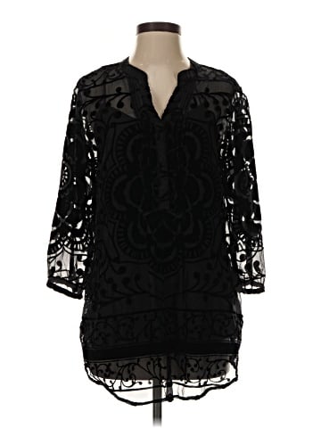 Garnet Hill 3/4 Sleeve Blouse (view 1)