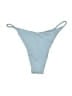 Left on Friday Solid Blue Swimsuit Bottoms Size M - photo 2