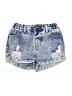 Shein Blue Denim Shorts Size 7 - photo 1