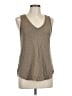 Dylan 100% Cotton Tan Sleeveless T-Shirt Size M - photo 1