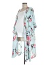 Pink Blush 100% Polyester Blue Kimono Size M - photo 1