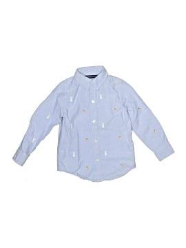 Janie And Jack Long Sleeve Button Down Shirt