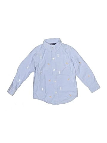 Janie and Jack Long Sleeve Button-Down Shirt (view 1)