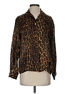 Todd Oldham Long Sleeve Silk Top