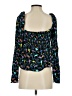 STAUD Black Long Sleeve Blouse Size 10 - photo 2