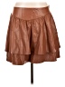 Express Brown Faux Leather Skirt Size L - photo 1