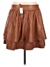 Express Brown Faux Leather Skirt Size L - photo 2