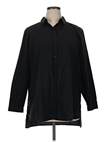 Eileen Fisher 3/4 Sleeve Button-Down Shirt (view 1)