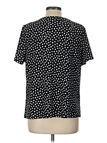 Ashley Blue Short Sleeve Blouse (view 2)