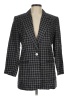 Jennifer Moore 100% Linen Checkered-gingham Gray Blazer Size 6 - photo 1
