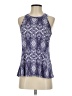 Veronica M. Blue Sleeveless Blouse Size S - photo 1