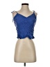 Tigerlily Blue Sleeveless Blouse Size 4 - photo 1