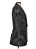 Jennifer Moore 100% Linen Checkered-gingham Gray Blazer Size 6 - photo 4