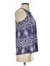 Veronica M. Blue Sleeveless Blouse Size S - photo 4