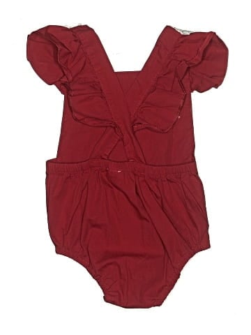 THREE PINK HEARTS Short Sleeve Onesie (view 2)
