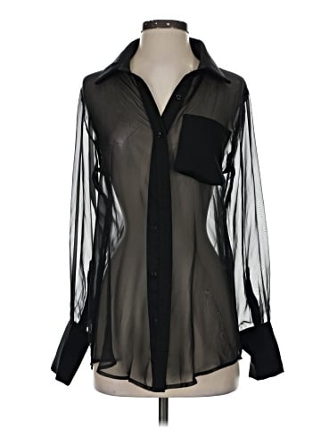 Greige Long Sleeve Blouse (view 1)
