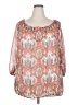 Liz Claiborne 100% Polyester Orange 3/4 Sleeve Blouse Size 2X - photo 1