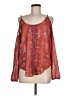 Rewind Orange Red Long Sleeve Blouse Size M - photo 1