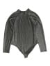 Love Scarlett Metallic Silver Bodysuit Size XL - photo 1