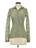 Dots Green Long Sleeve Blouse Size S - photo 1