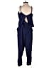 Parker 100% Polyester Solid Blue Jumpsuit Size XS - photo 2