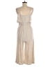 Assorted Brands Metallic Tan Gray Jumpsuit Size 12 - photo 2