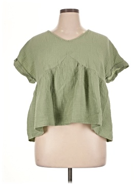 Shein Curve Short Sleeve Top