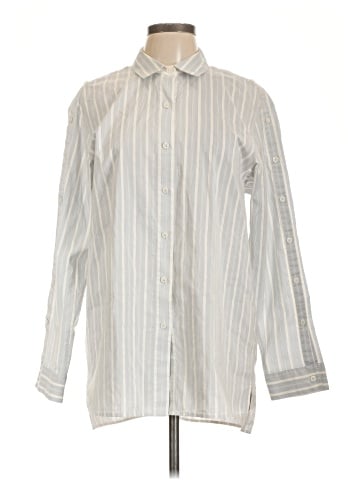 Lafayette 148 New York Long Sleeve Button-Down Shirt (view 1)