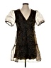 Vila 100% Polyester Animal Print Brown Cocktail Dress Size EU 36 / US 6 - photo 1