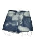 PacSun 100% Cotton Tie-dye Blue Denim Shorts Size 28 waist - photo 1