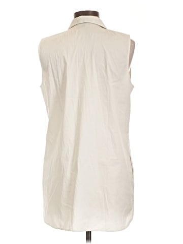 Lafayette 148 New York Sleeveless Button-Down Shirt (view 2)