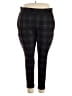 Maurices Plaid Black Dress Pants Size 24W - photo 1