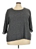 Rose + Olive Polka Dots Gray Pullover Sweater Size 3X - photo 1