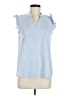 Shein 100% Polyester Blue Sleeveless Blouse Size 6 - photo 1