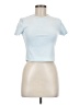 Forever 21 Blue Short Sleeve Turtleneck Size M - photo 1