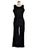 Unbranded 100% Polyester Solid Black Jumpsuit Size L - photo 1