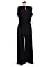 Unbranded 100% Polyester Solid Black Jumpsuit Size L - photo 2