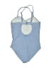 Roxy Checkered-gingham Blue One Piece Swimsuit Size 10 - photo 2