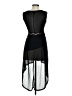 Divided by H&M 100% Polyester Solid Black Cocktail Dress Size S - photo 2