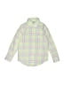 Janie and Jack Checkered-gingham Yellow Long Sleeve Button-Down Shirt Size 4 - photo 1