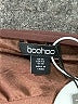 Boohoo 100% Polyester Brown Burgundy Cocktail Dress Size 10 - photo 7