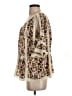 Blue Tassel 100% Polyester Ivory 3/4 Sleeve Blouse Size S - photo 5