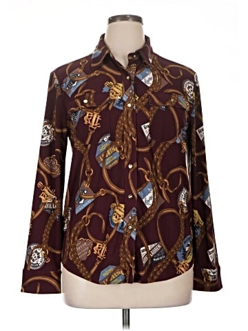 Lauren by Ralph Lauren Long Sleeve Blouse (view 1)