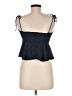Skylar + Madison 100% Rayon Blue Black Tank Top Size M - photo 2